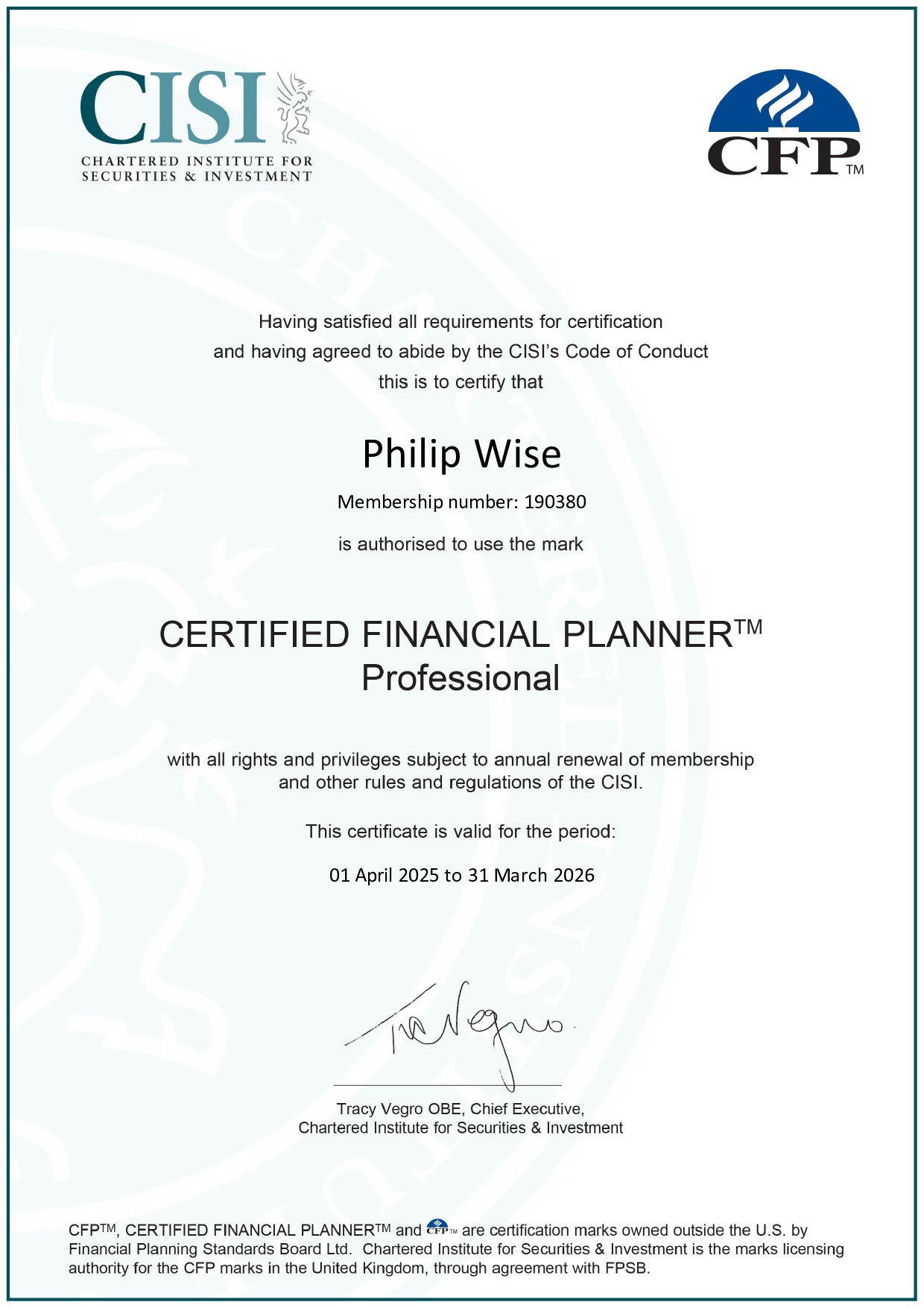 PW CFP 2025-26